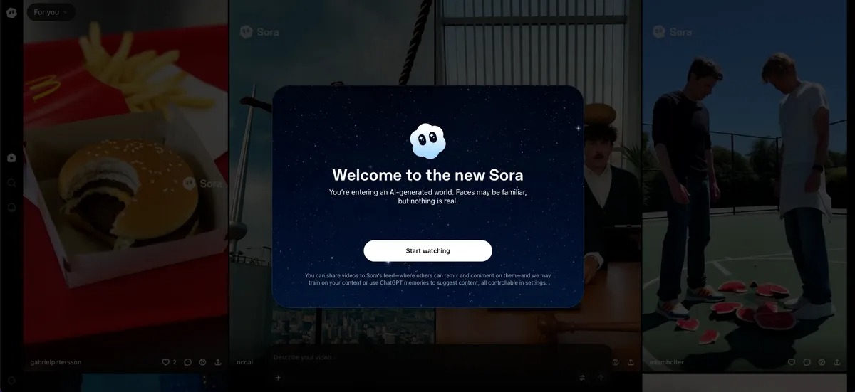 اپلیکیشن هوش مصنوعی Sora صدرنشین اپ‌استور شد